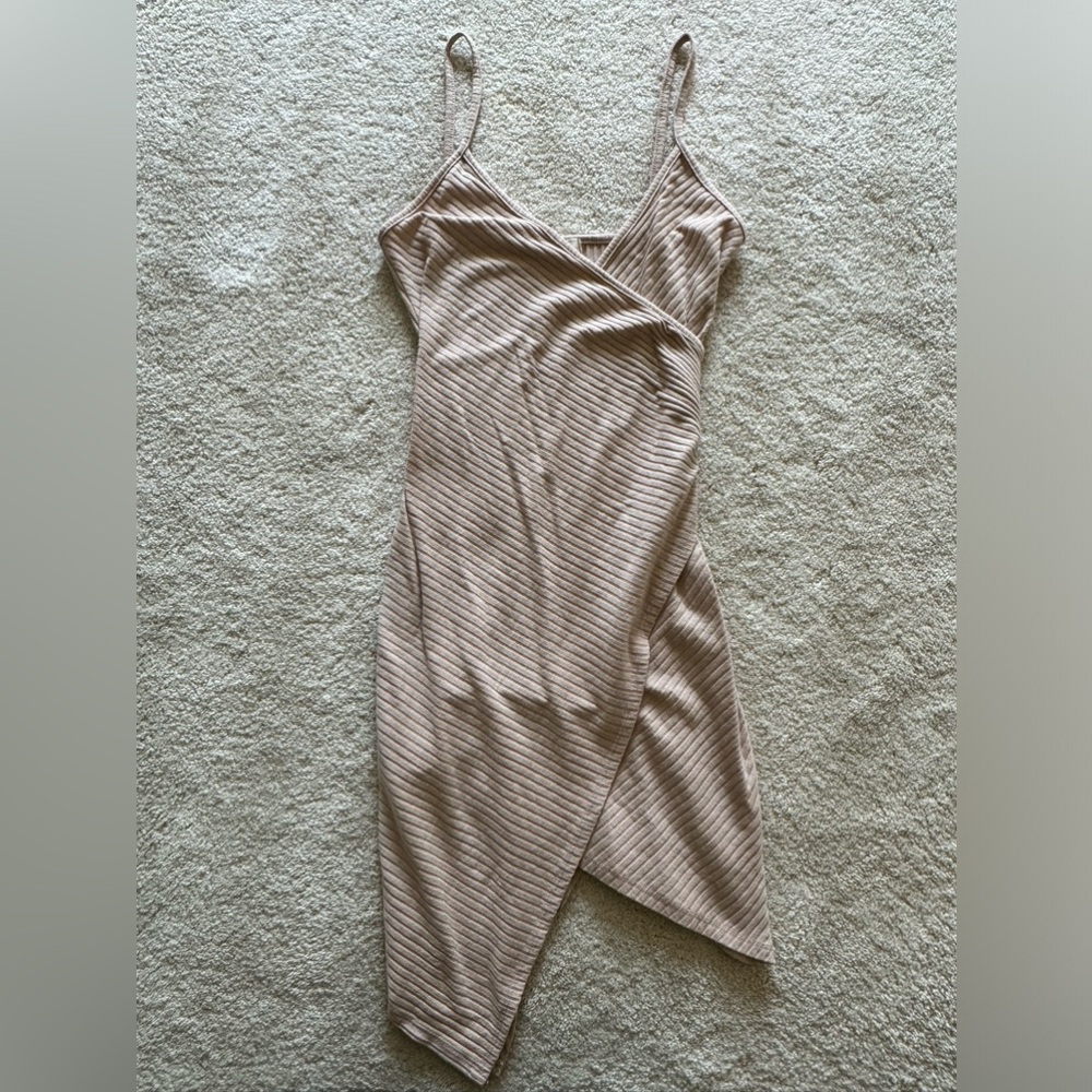 NYTT Beige Cotton Mini Dress Size Small